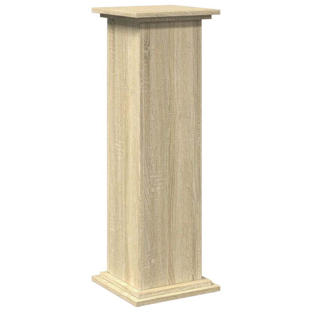 vidaXL Βάση Οθόνης με Αποθ. Sonoma Δρυς 31x30x90 εκ Επεξεργασμένο Ξύλο