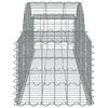 vidaXL Συρματοκιβώτια Τοξωτά 5 τεμ. 200x50x40/60 εκ. Γαλβαν. Ατσάλι