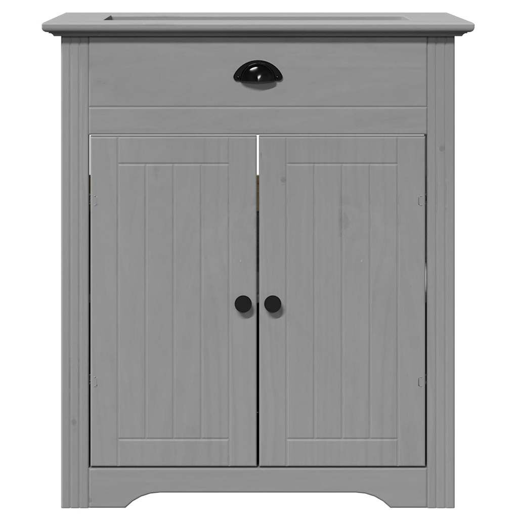 vidaXL Ντουλάπι νιπτήρα μπάνιου BODO Γκρι 70x35x80 cm