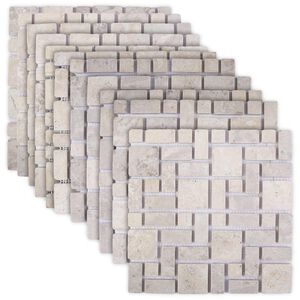 vidaXL &Pi;&lambda;&alpha;&kappa;ί&delta;&iota;&alpha; &Mu;&omega;&sigma;&alpha;ϊ&kappa;&omicron;ύ &Kappa;&rho;&epsilon;&mu; 30 x 30 cm &Mu;ά&rho;&mu;&alpha;&rho;&omicron;