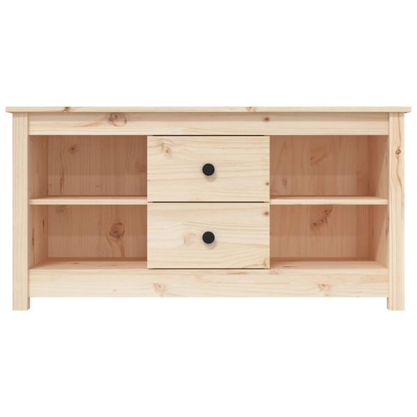 vidaXL Έπιπλο Τηλεόρασης 103 x 36,5 x 52 εκ. από Μασίφ Ξύλο Πεύκου