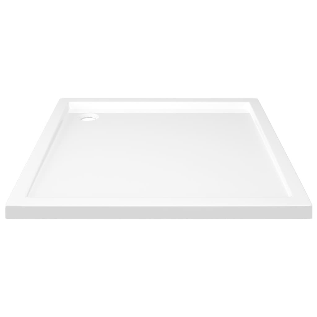 vidaXL Βάση Ντουζιέρας Τετράγωνη Λευκή 80 x 80 εκ. από ABS