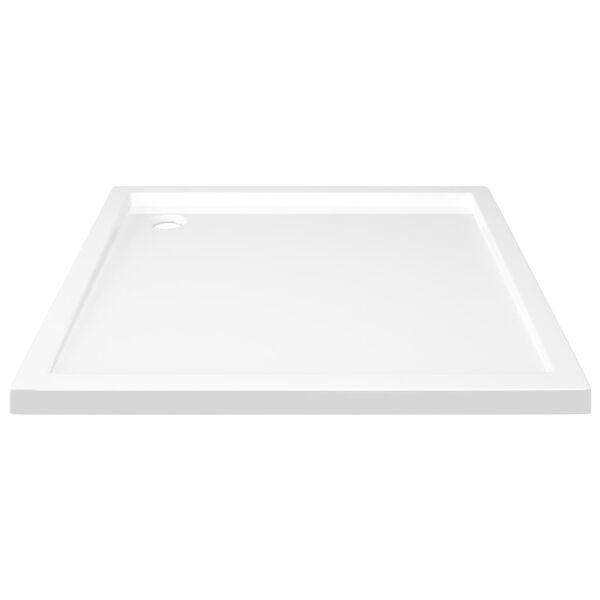 vidaXL Βάση Ντουζιέρας Τετράγωνη Λευκή 80 x 80 εκ. από ABS