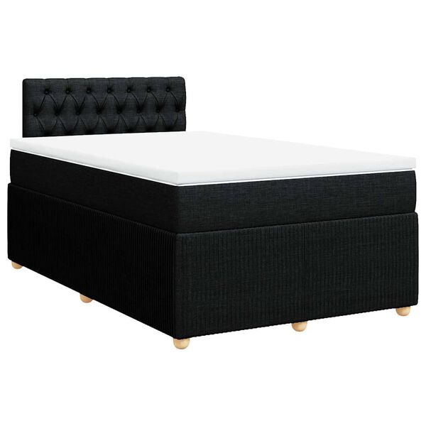 vidaXL &Kappa;&rho;&epsilon;&beta;ά&tau;&iota; Boxspring &mu;&epsilon; &Sigma;&tau;&rho;ώ&mu;&alpha; &Mu;&alpha;ύ&rho;&omicron; 120x200 &epsilon;&kappa;. &Upsilon;&phi;&alpha;&sigma;&mu;ά&tau;&iota;&nu;&omicron;