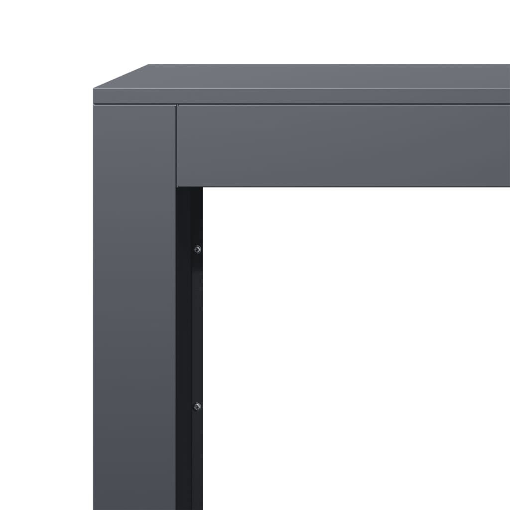 vidaXL Ράφι Καυσόξυλων Ανθρακί 60x40x80 εκ. Ατσάλινο