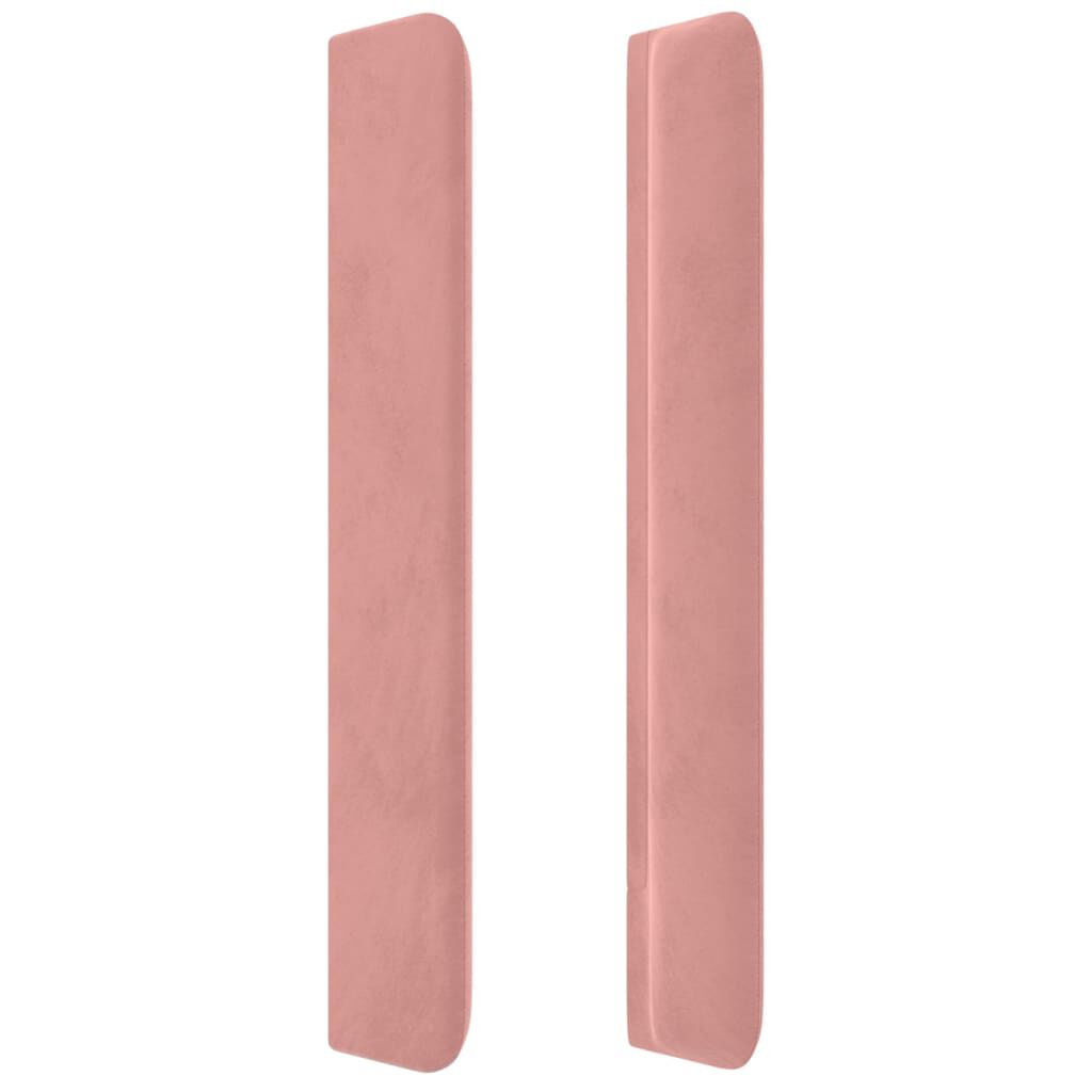 vidaXL Κεφαλάρι με Πτερύγια Ροζ 83x16x118/128 εκ. Βελούδινο