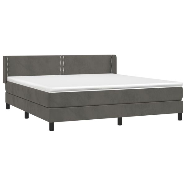 vidaXL &Kappa;&rho;&epsilon;&beta;ά&tau;&iota; Boxspring &mu;&epsilon; &Sigma;&tau;&rho;ώ&mu;&alpha; &Sigma;&kappa;&omicron;ύ&rho;&omicron; &Gamma;&kappa;&rho;&iota; 160x200 &epsilon;&kappa;. &Beta;&epsilon;&lambda;&omicron;ύ&delta;&iota;&nu;&omicron;