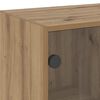 vidaXL Ντουλάπα με Πόρτες Αρτισιανή Δρυς 68x37x142 εκ. Επεξ. Ξύλο