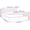 vidaXL &Kappa;&rho;&epsilon;&beta;ά&tau;&iota; Boxspring &mu;&epsilon; &Sigma;&tau;&rho;ώ&mu;&alpha; &Sigma;&kappa;&omicron;ύ&rho;&omicron; &Gamma;&kappa;&rho;&iota; 140x200 &epsilon;&kappa; &Upsilon;&phi;&alpha;&sigma;&mu;ά&tau;&iota;&nu;&omicron;