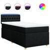 vidaXL &Kappa;&rho;&epsilon;&beta;ά&tau;&iota; Boxspring &mu;&epsilon; &Sigma;&tau;&rho;ώ&mu;&alpha; &Mu;&alpha;ύ&rho;&omicron; 90x190 &epsilon;&kappa;.&Upsilon;&phi;&alpha;&sigma;&mu;ά&tau;&iota;&nu;&omicron;