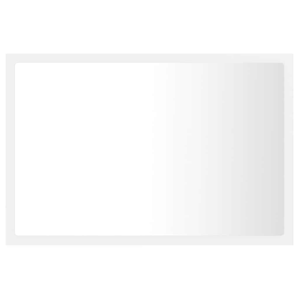 vidaXL Καθρέφτης Μπάνιου με LED Λευκός 60 x 8,5 x 37 εκ. Ακρυλικός