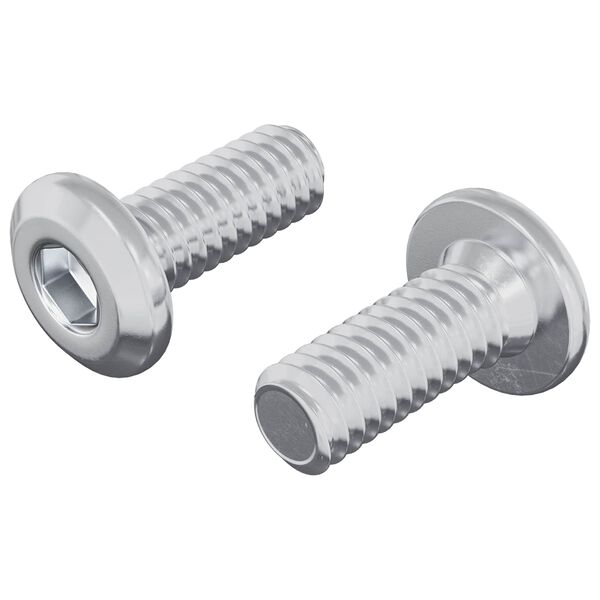 vidaXL &Beta;ί&delta;&alpha; &mu;&epsilon; &kappa;&lambda;&epsilon;&iota;&delta;ί &kappa;&epsilon;&phi;&alpha;&lambda;ή&sigmaf; 2 pcs &Alpha;&sigma;&eta;&mu;ί M6 x 15 mm &Alpha;&tau;&sigma;ά&lambda;&iota;