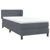 vidaXL &Kappa;&rho;&epsilon;&beta;ά&tau;&iota; Boxspring &mu;&epsilon; &Sigma;&tau;&rho;ώ&mu;&alpha; &Sigma;&kappa;&omicron;ύ&rho;&omicron; &Gamma;&kappa;&rho;&iota; 90x220 &epsilon;&kappa;. &Beta;&epsilon;&lambda;&omicron;ύ&delta;&iota;&nu;&omicron;