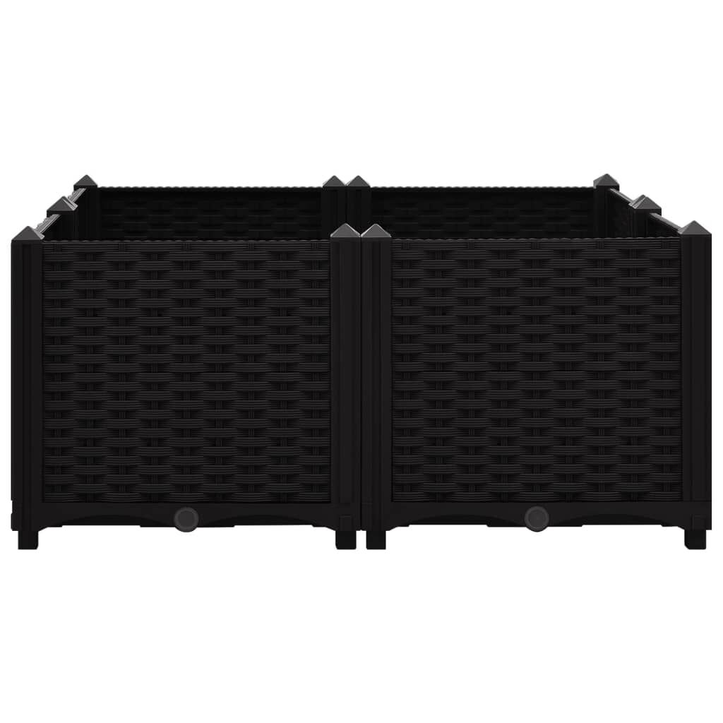 vidaXL Ζαρντινιέρα 80 x 80 x 38 εκ. από Πολυπροπυλένιο