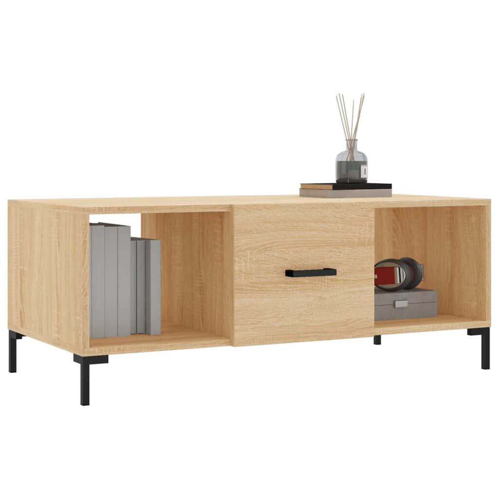 vidaXL Τραπεζάκι Σαλονιού Sonoma Δρυς 102x50x40 εκ. από Επεξεργ. Ξύλο