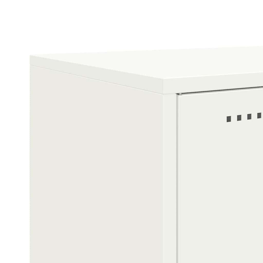 vidaXL Ντουλάπι Λευκό 100,5x39x107 εκ. Ατσάλινος