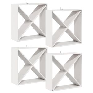 vidaXL &Rho;ά&phi;&iota; &Kappa;&rho;&alpha;&sigma;&iota;&omicron;ύ 4 pcs &Lambda;&epsilon;&upsilon;&kappa;ό 62 x 25 x 62 cm &Sigma;&tau;&epsilon;&rho;&epsilon;ά &xi;&upsilon;&lambda;&epsilon;ί&alpha; &pi;&epsilon;ύ&kappa;&omicron;&upsilon;