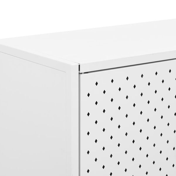 vidaXL Ντουλάπι Λευκό 80 x 35 x 135 εκ. από Ατσάλι