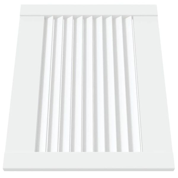 vidaXL Πορτάκια με Περσίδες 4 Τεμ. Λευκά 39,5x49,4εκ Μασίφ Ξύλο Πεύκου