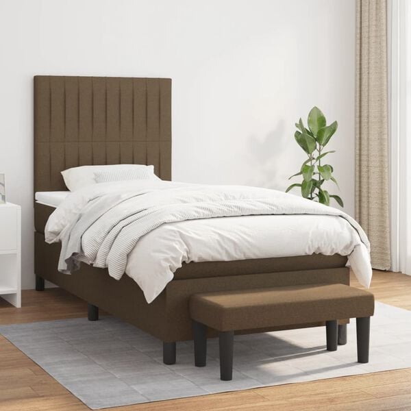 vidaXL &Kappa;&rho;&epsilon;&beta;ά&tau;&iota; Boxspring &mu;&epsilon; &Sigma;&tau;&rho;ώ&mu;&alpha; &Sigma;&kappa;&omicron;ύ&rho;&omicron; &Kappa;&alpha;&phi;έ 80x200 &epsilon;&kappa;. &Upsilon;&phi;&alpha;&sigma;&mu;ά&tau;&iota;&nu;&omicron;