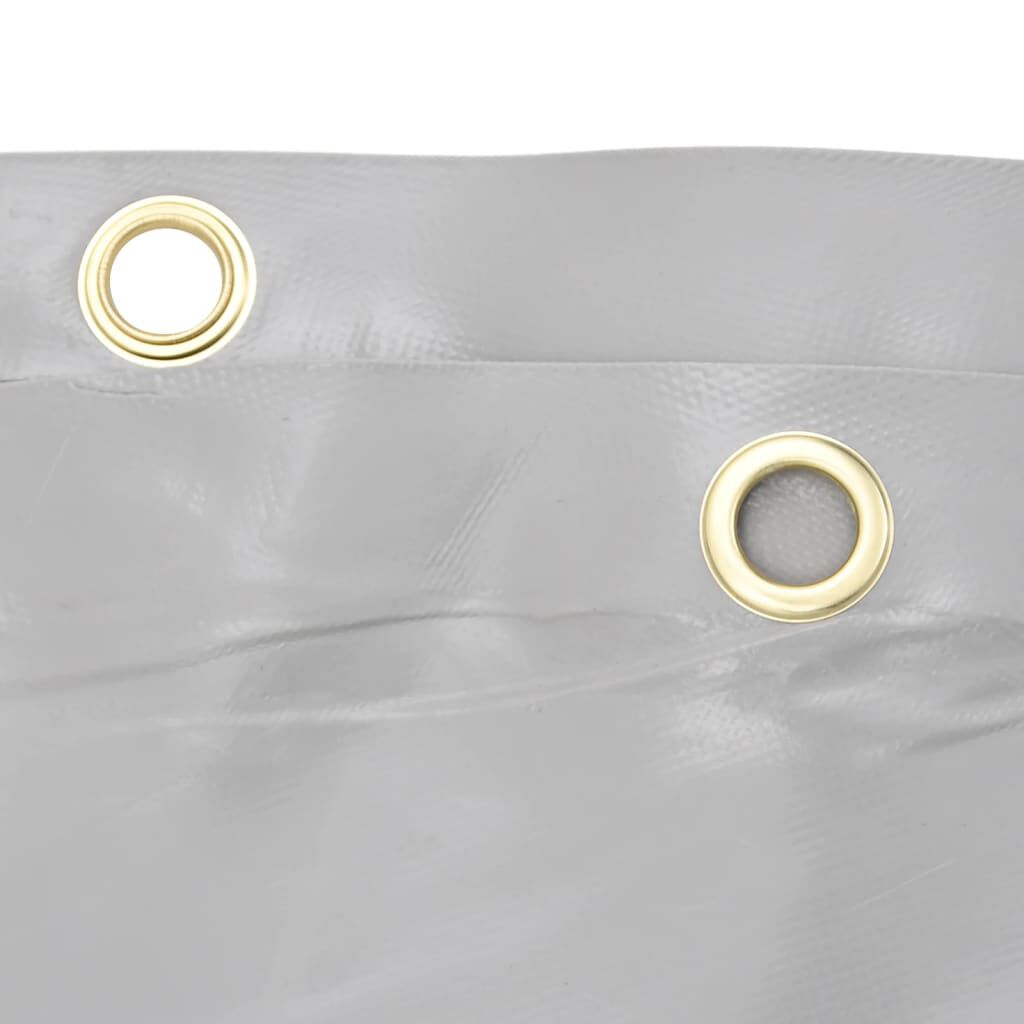vidaXL Μουσαμάς Γκρι Ø 4 μ. 650 γρ./μ²