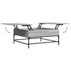 vidaXL Τραπεζάκι Σαλονιού Γκρι Sonoma 95x95x45 εκ Επεξ Ξύλο + Μέταλλο