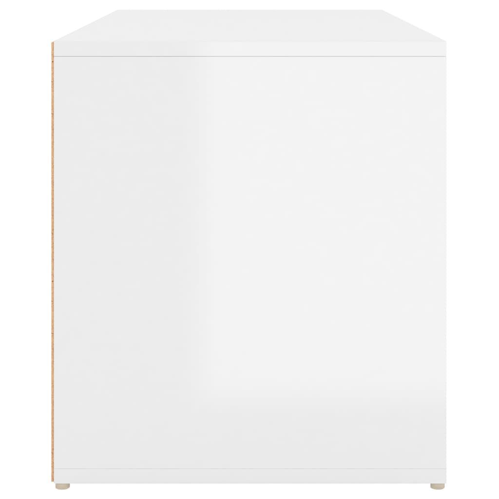 vidaXL Έπιπλο Χολ / Εισόδου Γυαλιστ. Λευκό 80x40x45εκ. από Επεξ. Ξύλο