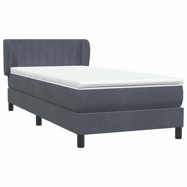 vidaXL &Kappa;&rho;&epsilon;&beta;ά&tau;&iota; Boxspring &mu;&epsilon; &Sigma;&tau;&rho;ώ&mu;&alpha; &Sigma;&kappa;&omicron;ύ&rho;&omicron; &Gamma;&kappa;&rho;&iota; 90x220 &epsilon;&kappa;. &Beta;&epsilon;&lambda;&omicron;ύ&delta;&iota;&nu;&omicron;