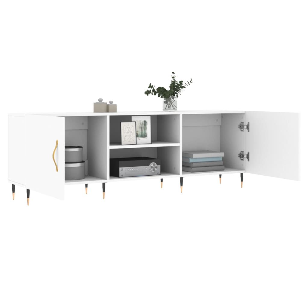 vidaXL Έπιπλο Τηλεόρασης Λευκό 150x30x50 εκ. από Επεξεργασμένο Ξύλο