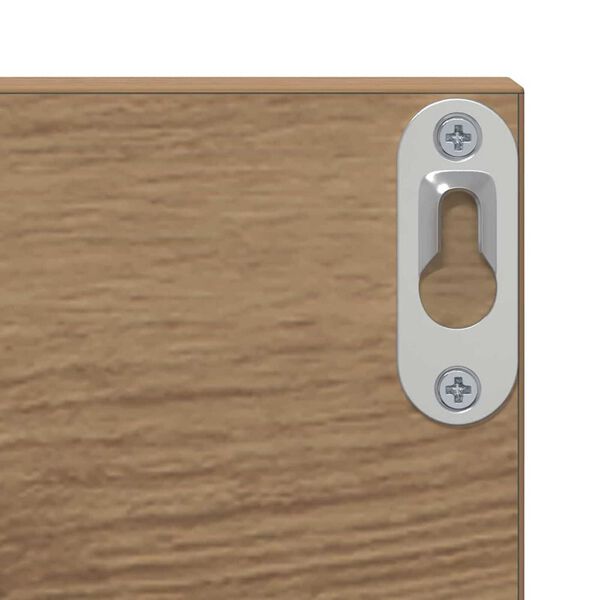 vidaXL Ράφια Τοίχου με ράφι 2 pcs artisan δρυς 80 x 11.5 x 18 εκ