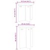vidaXL Τραπεζάκι σαλονιού 2 pcs Φυσικό 41.5 x 41.5 x 41 εκ