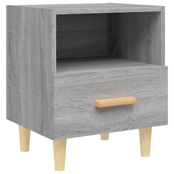 vidaXL Κομοδίνο Γκρι Sonoma 40 x 35 x 47 εκ.