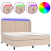 vidaXL &Kappa;&rho;&epsilon;&beta;ά&tau;&iota; Boxspring &Sigma;&tau;&rho;ώ&mu;&alpha;&LED &Kappa;&alpha;&pi;&omicron;&upsilon;&tau;&sigma;ί&nu;&omicron; 160x200 &epsilon;&kappa;. &Sigma;&upsilon;&nu;&theta;. &Delta;έ&rho;&mu;&alpha;