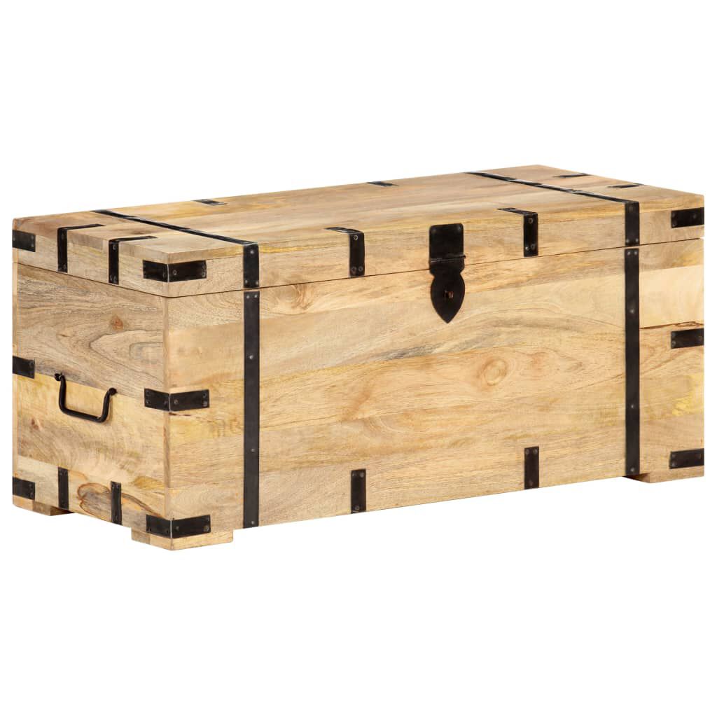 vidaXL Μπαούλο 90 x 40 x 40 εκ. από Μασίφ Ξύλο Μάνγκο