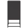 vidaXL Κομοδίνο Μαύρο 36x39x78 εκ. από Χάλυβα