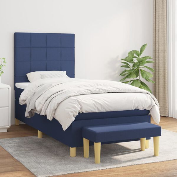 vidaXL &Kappa;&rho;&epsilon;&beta;ά&tau;&iota; Boxspring &mu;&epsilon; &Sigma;&tau;&rho;ώ&mu;&alpha; &Mu;&pi;&lambda;&epsilon; 90x200 &epsilon;&kappa;.&Upsilon;&phi;&alpha;&sigma;&mu;ά&tau;&iota;&nu;&omicron;