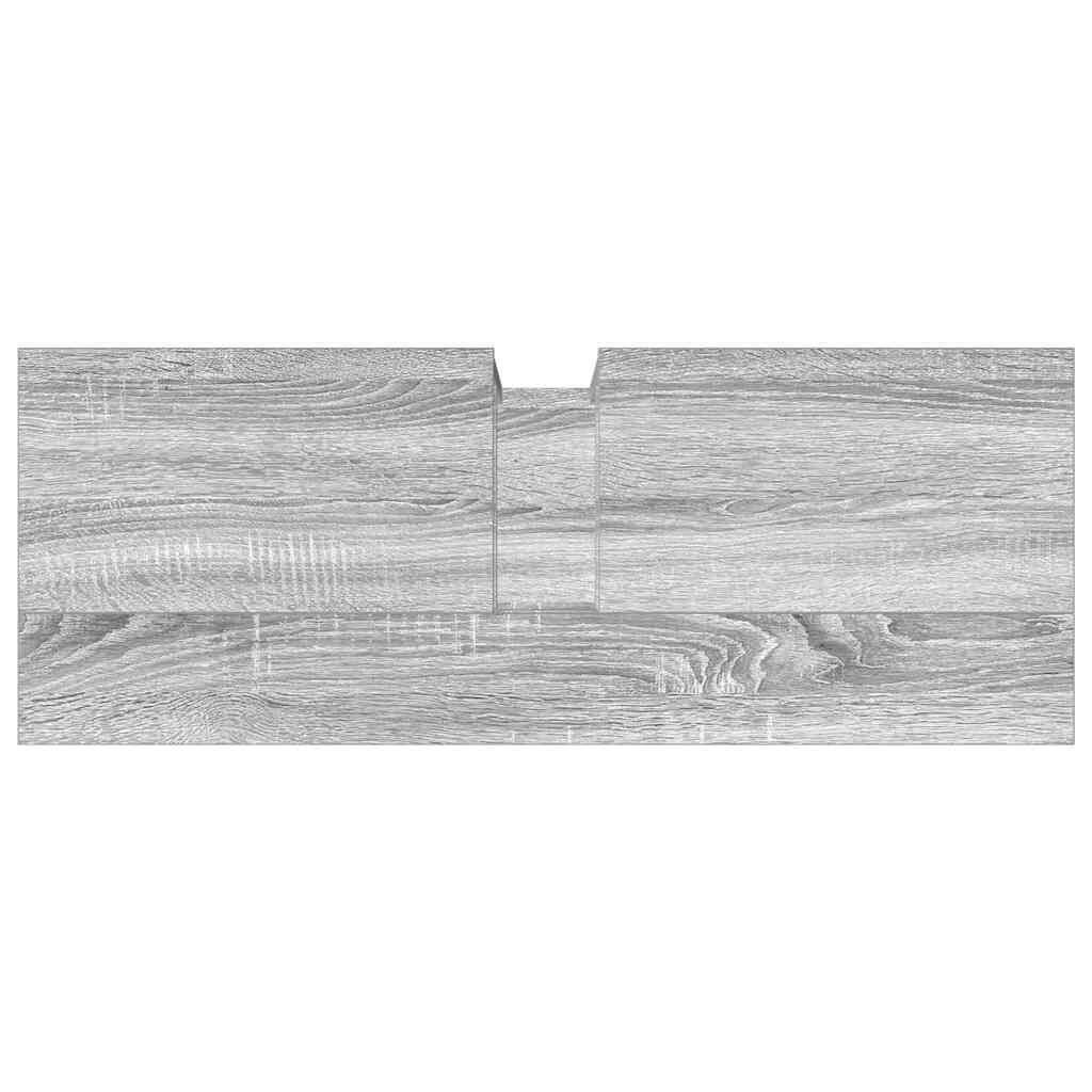 vidaXL Ντουλάπι Νιπτήρα Μπάνιου Γκρι Sonoma 80x30x60 εκ. Επεξ. Ξύλο