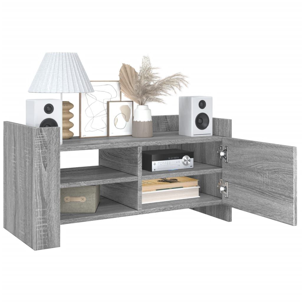 vidaXL Έπιπλο Τηλεόρασης Γκρι Sonoma 80x35x40 εκ. από Επεξεργ. Ξύλο