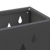 vidaXL Σχέδιο & βάση αποθήκευσης Μαύρο 28 x 12 x 41 εκ Ατσάλι