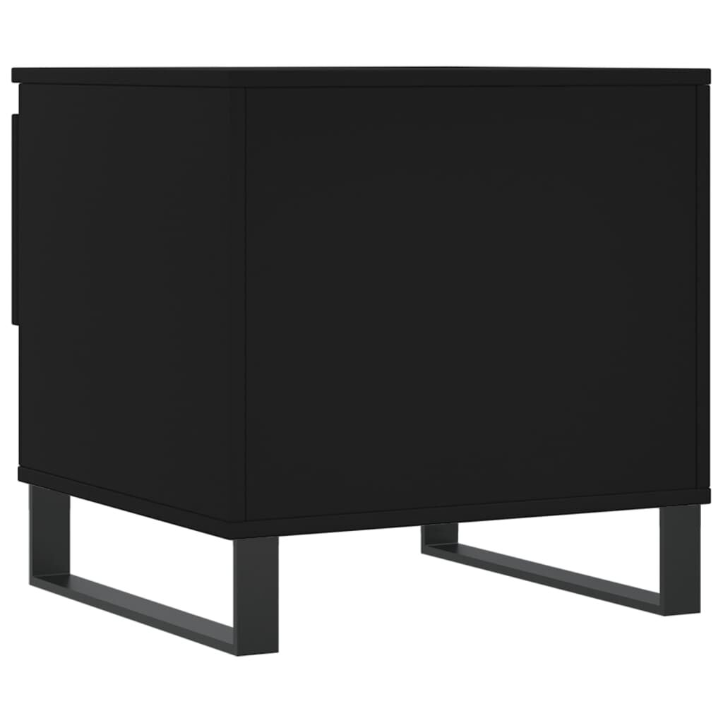 vidaXL Τραπεζάκι Σαλονιού Μαύρο 50 x 46 x 50 εκ. από Επεξεργ. Ξύλο