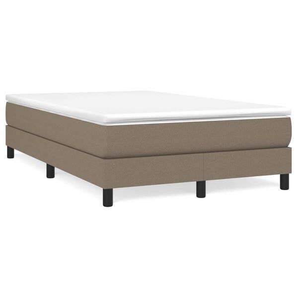 vidaXL &Kappa;&rho;&epsilon;&beta;ά&tau;&iota; Boxspring &mu;&epsilon; &Sigma;&tau;&rho;ώ&mu;&alpha; Taupe 120x190 &epsilon;&kappa;. &Upsilon;&phi;&alpha;&sigma;&mu;ά&tau;&iota;&nu;&omicron;