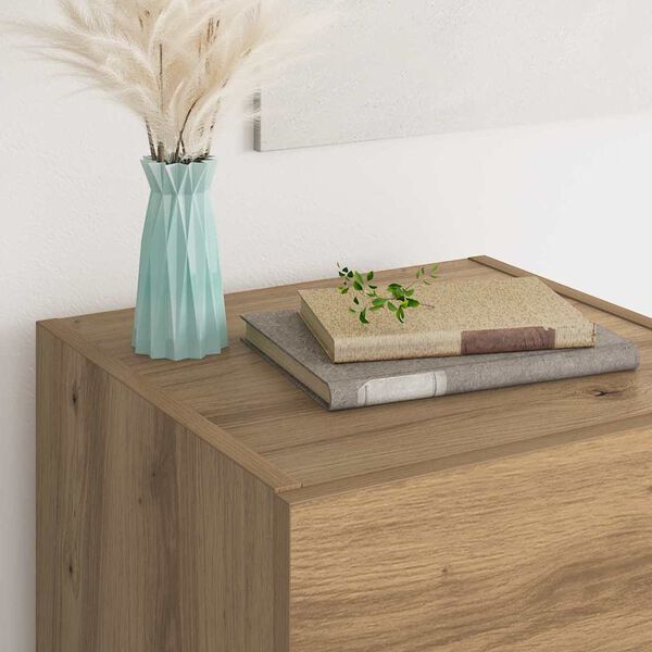 vidaXL &Pi;&lambda;&alpha;ϊ&nu;ό &gamma;&rho;&alpha;&phi;&epsilon;ί&omicron; &mu;&epsilon; &sigma;&upsilon;&rho;&tau;ά&rho;&iota; Artisan Oak 34,5 x 34 x 90 &epsilon;&kappa;.