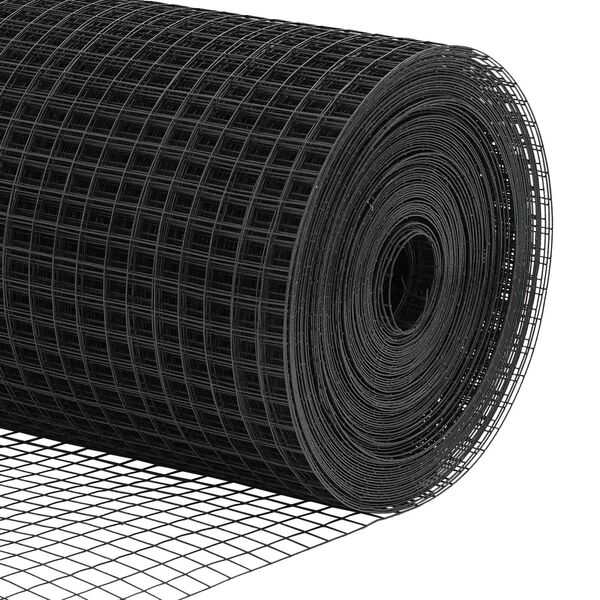 vidaXL Συγκολλητός Φράκτης με 13 Στυλίδια Γκρι 0.4x50 μ Χάλυβας