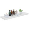 vidaXL Ράφι Τοίχου Γυαλιστερό Άσπρο 90x23,5x3,8 εκ. MDF