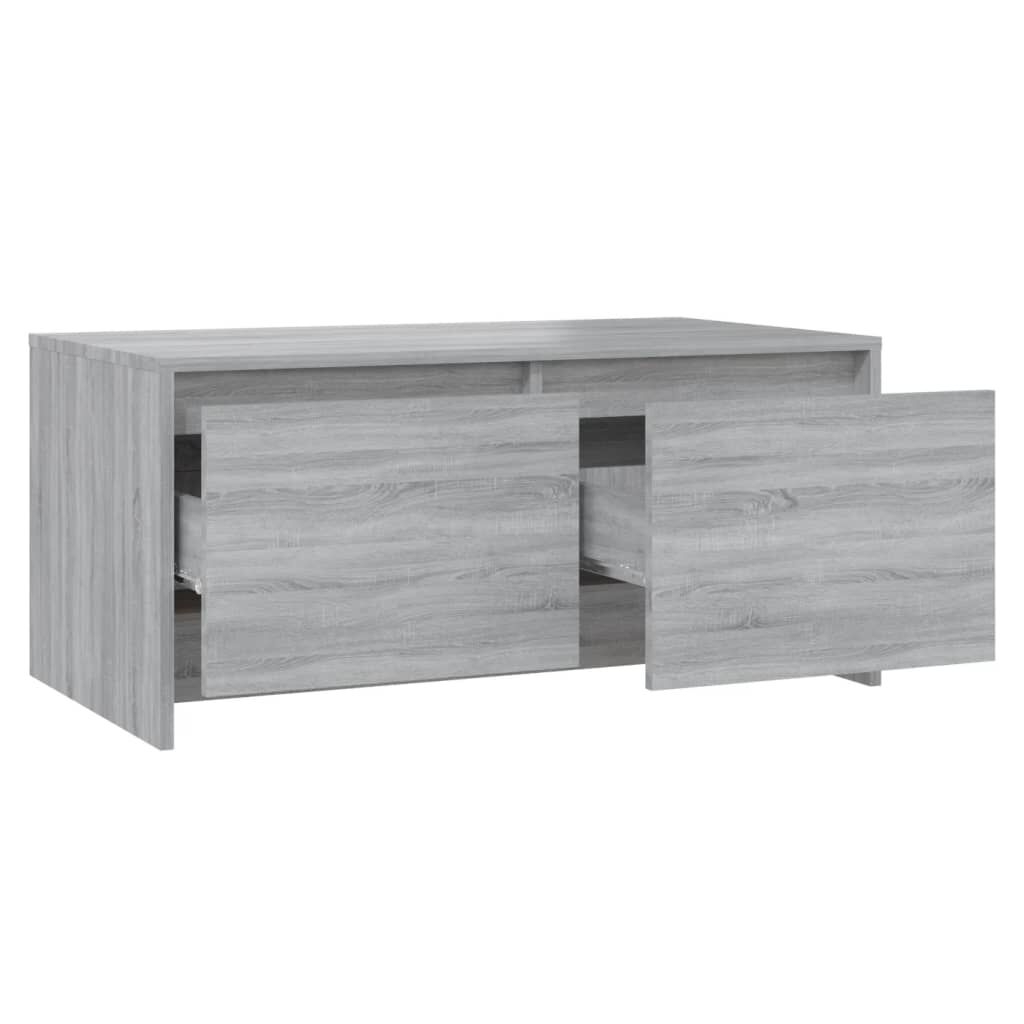 vidaXL Τραπεζάκι Σαλονιού Γκρι Sonoma 90x50x41,5 εκ. Επεξ. Ξύλο
