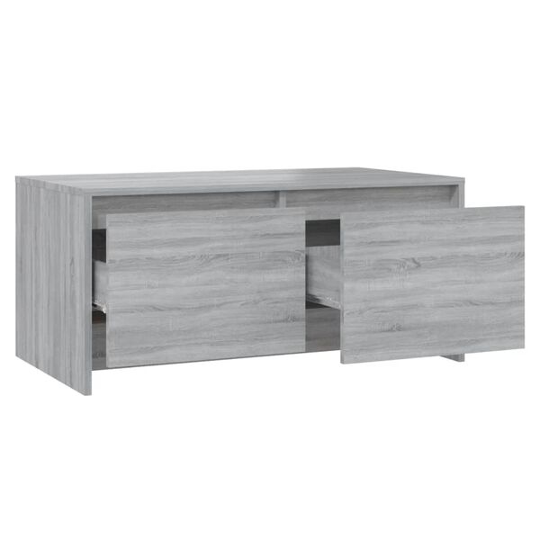 vidaXL Τραπεζάκι Σαλονιού Γκρι Sonoma 90x50x41,5 εκ. Επεξ. Ξύλο