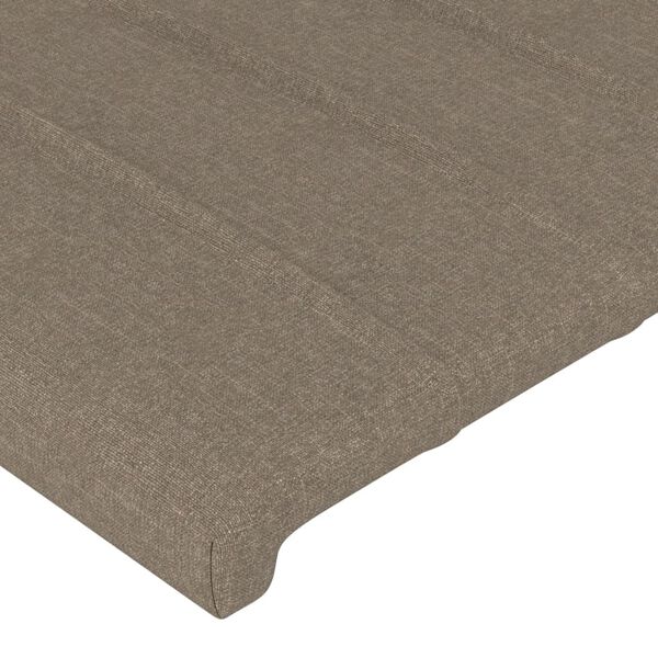 vidaXL Σκελετός Κρεβατιού Χωρίς Στρώμα Taupe 140x200 εκ. Υφασμάτινο