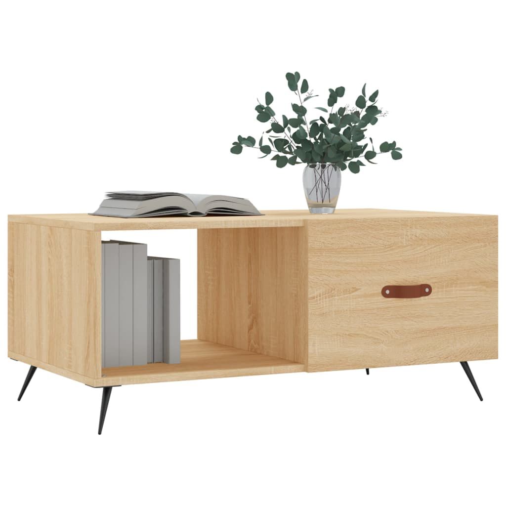 vidaXL Τραπεζάκι Σαλονιού Sonoma Δρυς 90x50x40 εκ. Επεξεργασμένο Ξύλο