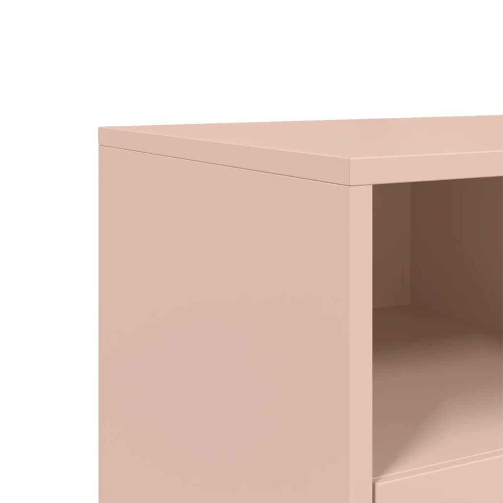 vidaXL Έπιπλο Τηλεόρασης Ροζ 100,5x39x43,5 εκ. Ατσάλι