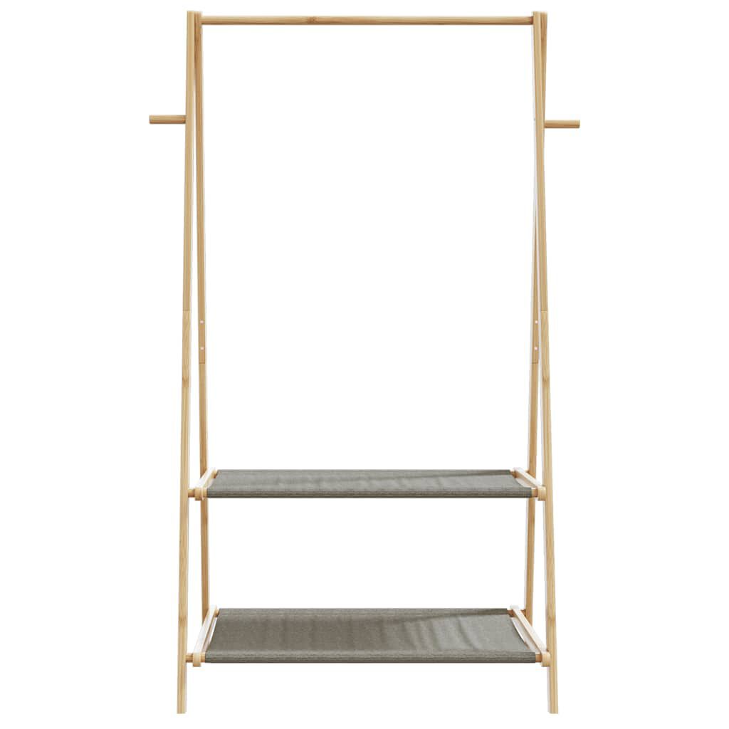 vidaXL Κρεμάστρα Ρούχων με Ράφια 96x45,5x150,5 εκ. Μπαμπού